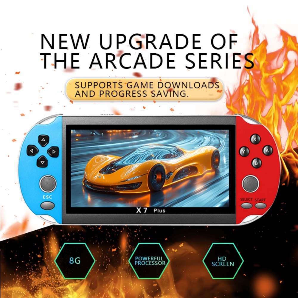 Retro Gaming Qss - X7 Plus Handheld Game Console 5.1