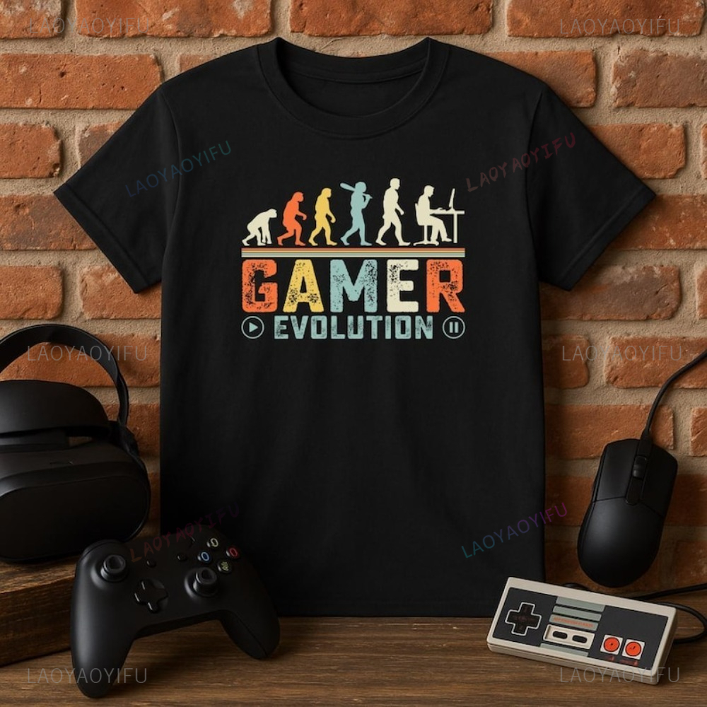Retro Gaming Ideas - Gamer Evolution T-Shirt Retro Video Gaming