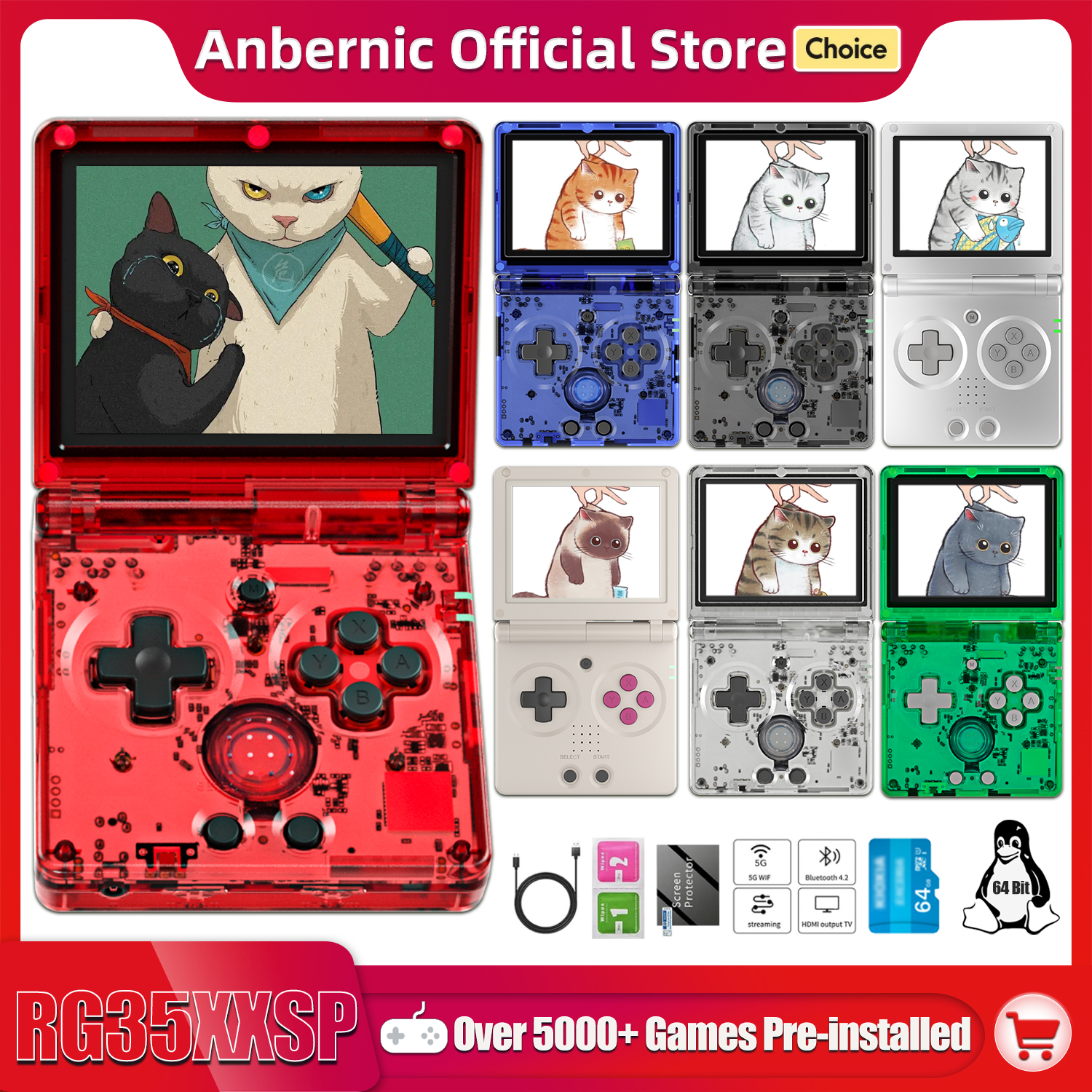 Anbernic NEW RG35XXSP Flip Han - огляд і ціна Retro Gaming Qss
