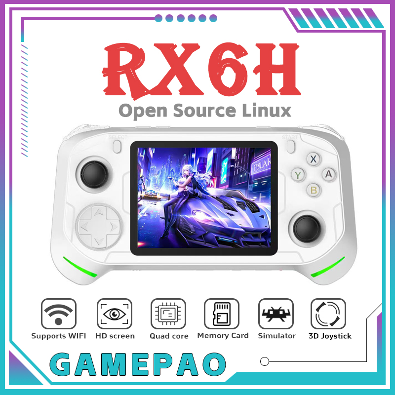 Open Source RX6H Retro Handhel - огляд і ціна Retro Gaming Console Handheld