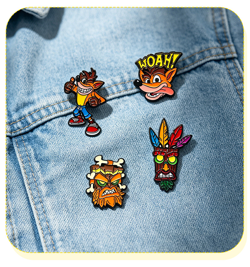 4Pc Crash Bandicoot Anime Enam - огляд і ціна Retro Gaming Gif