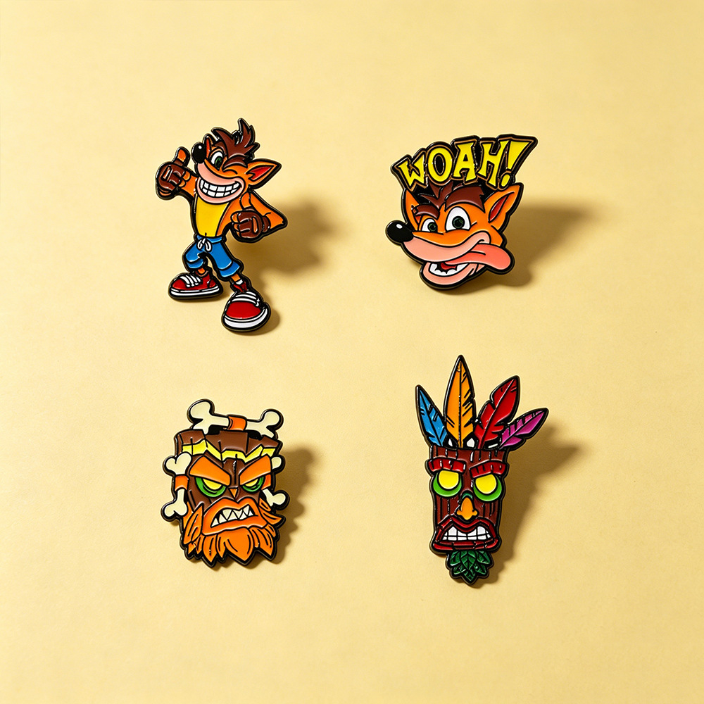 4Pc Crash Bandicoot Anime Enam - огляд і ціна Retro Gaming Gif