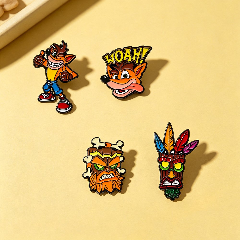 4Pc Crash Bandicoot Anime Enam - огляд і ціна Retro Gaming Gif