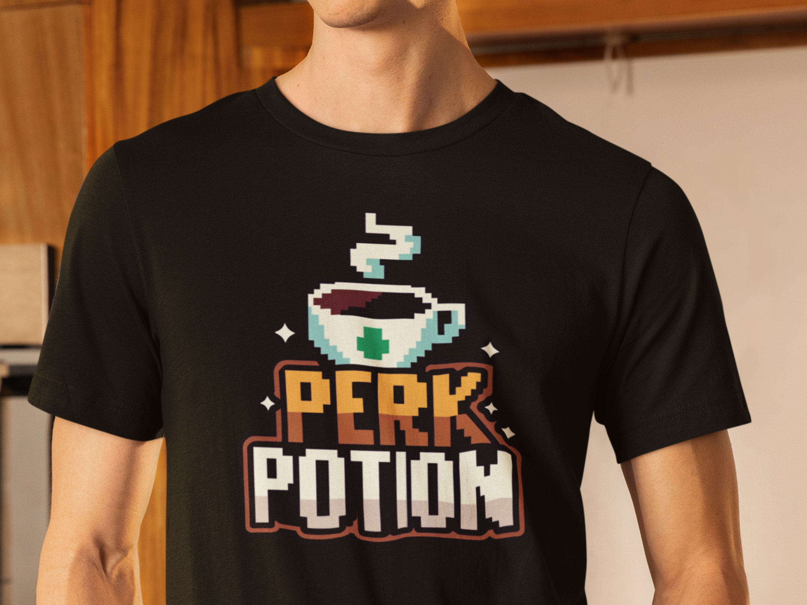 Pixel Coffee T-Shirt Cute Pixe - огляд і ціна Retro Gaming Ideas