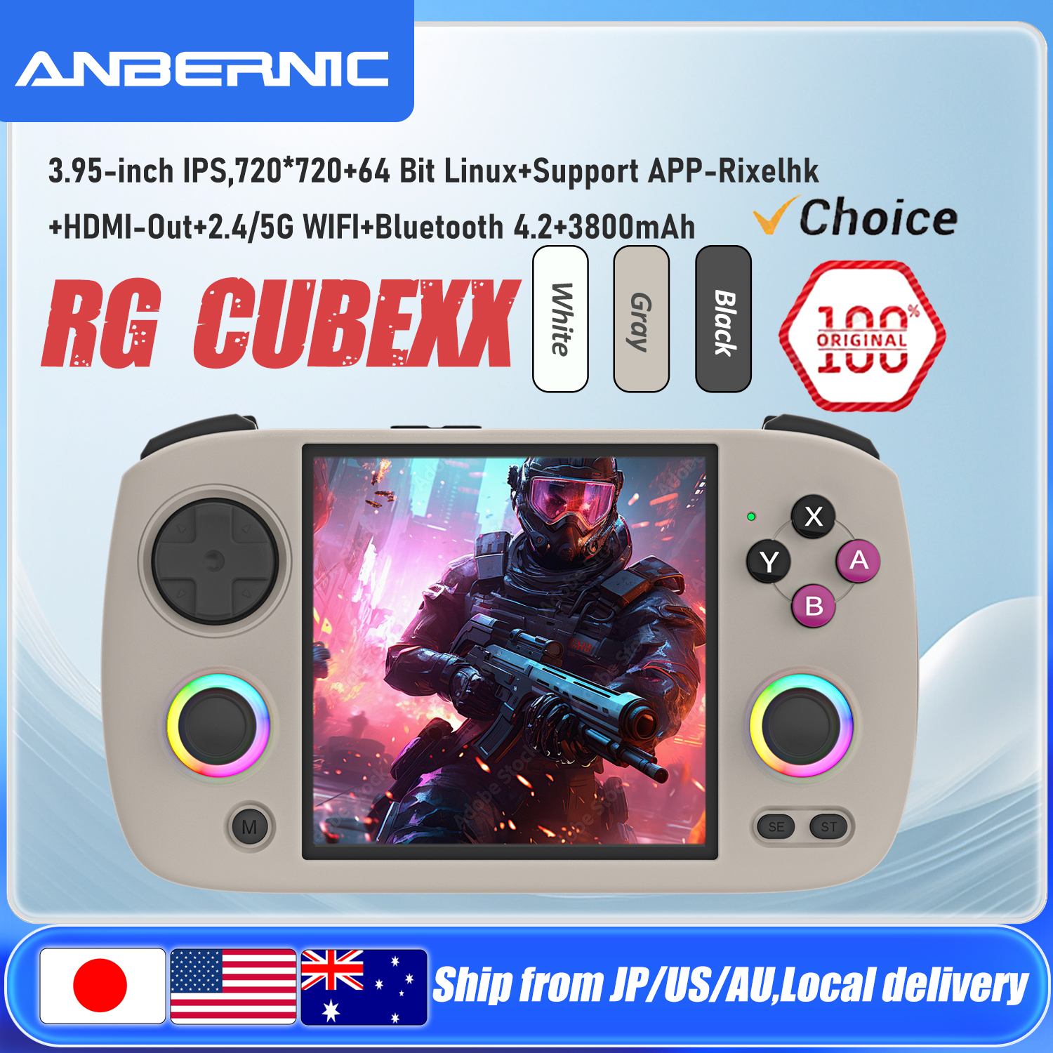 ANBERNIC RG CubeXX Handheld Ga - огляд і ціна Retro Gaming Console Handheld