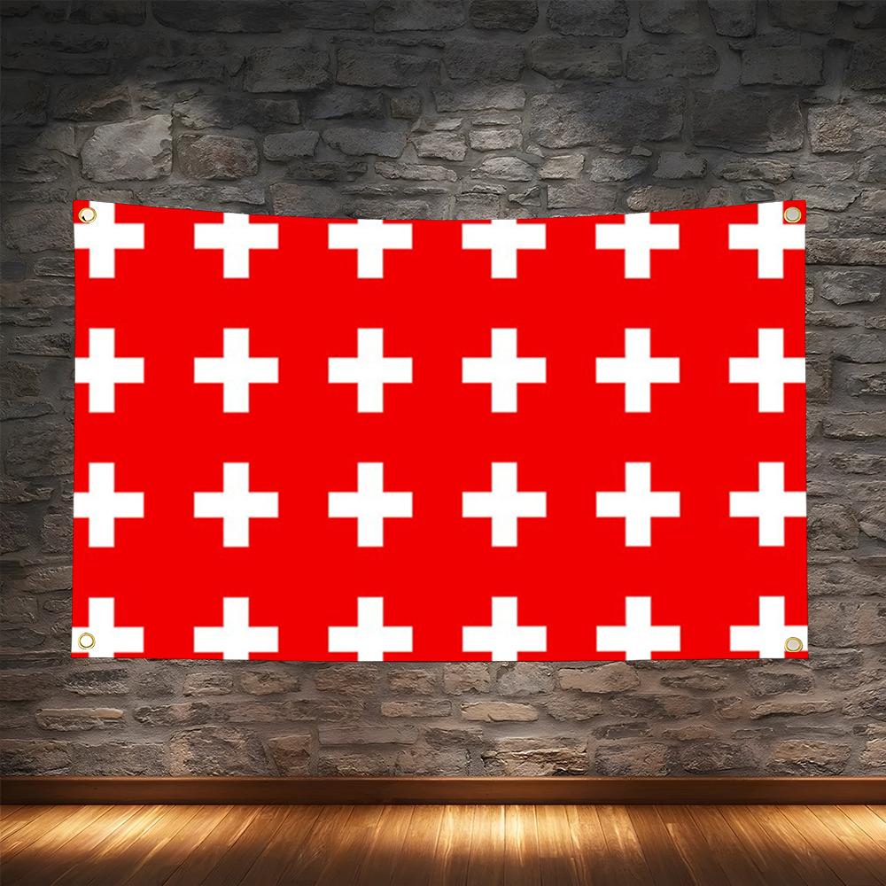 1PC Famous Switzerland Flags R - огляд і ціна Retro Gaming Banner
