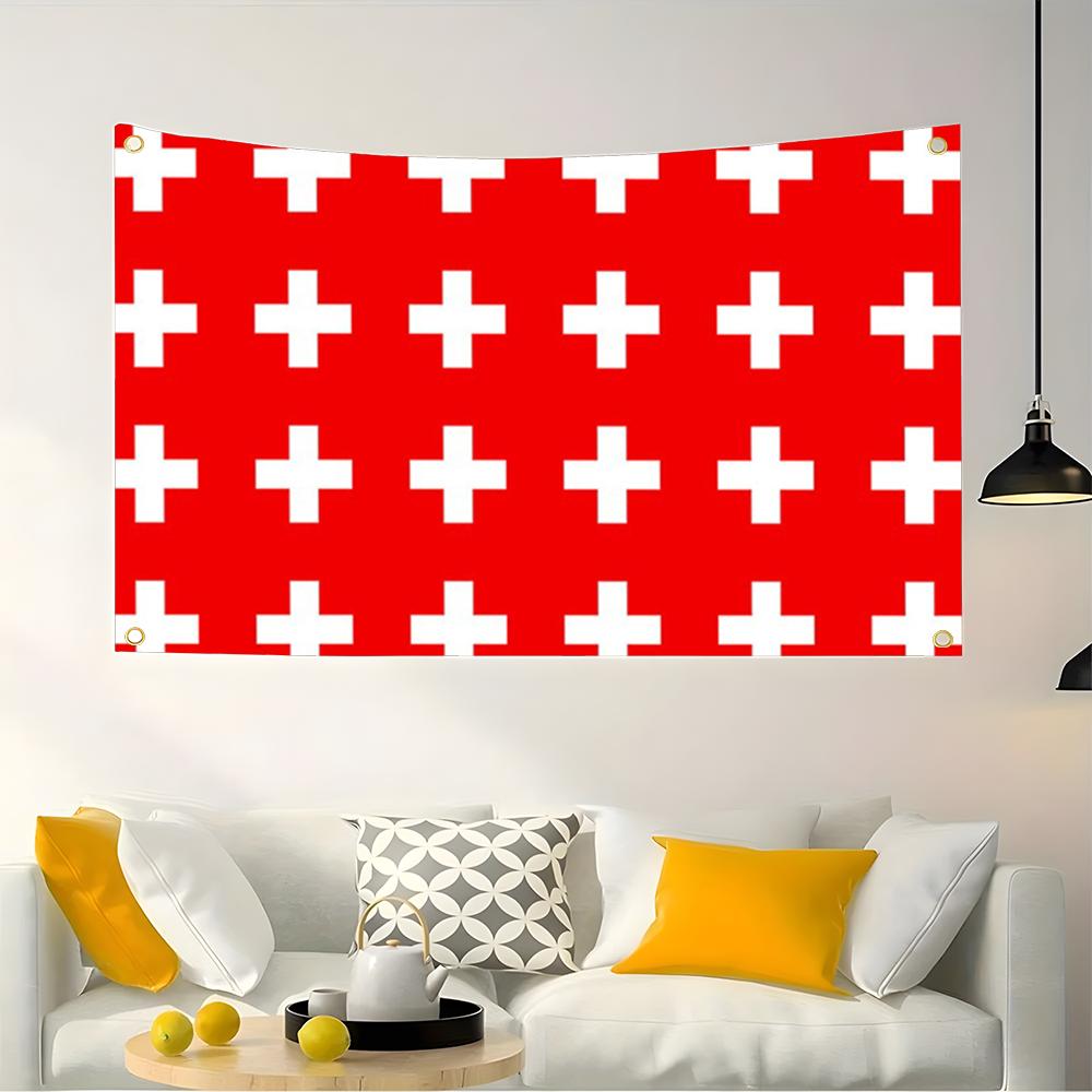 1PC Famous Switzerland Flags R - огляд і ціна Retro Gaming Banner