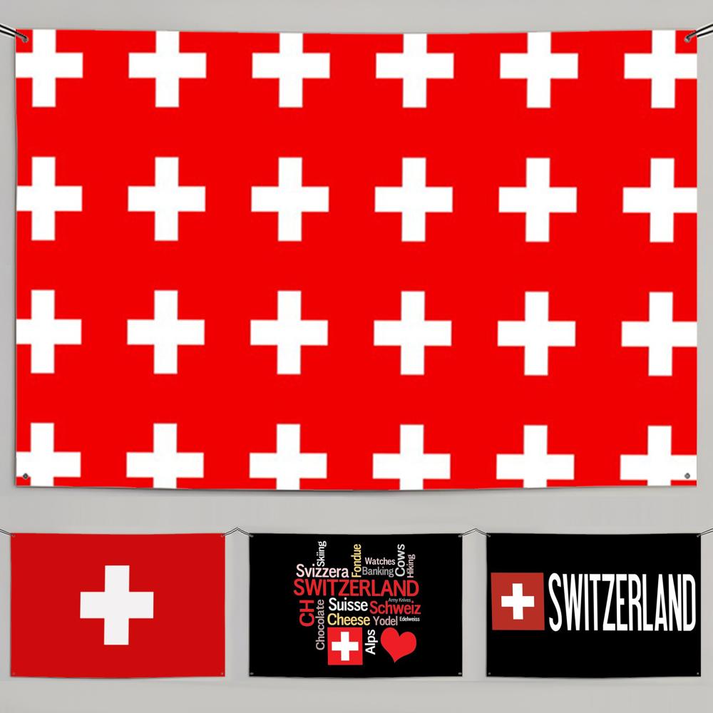 1PC Famous Switzerland Flags R - огляд і ціна Retro Gaming Banner