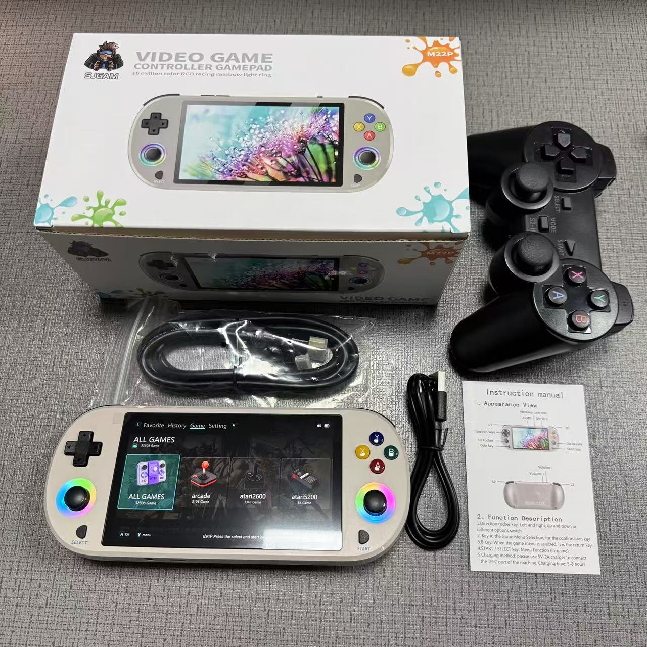 New 128GB M22 Pro Portable Poc - огляд і ціна Retro Gaming Qss