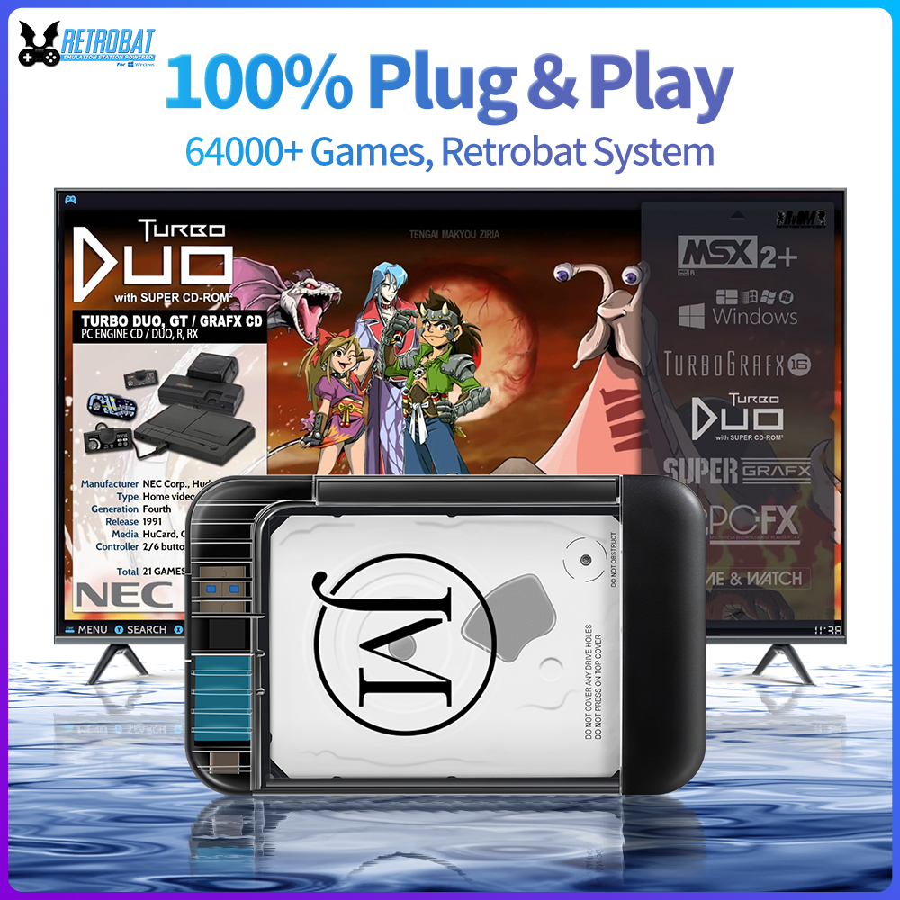 RETROBAT Portable 500G Gaming  - огляд і ціна Retro Gaming Qss