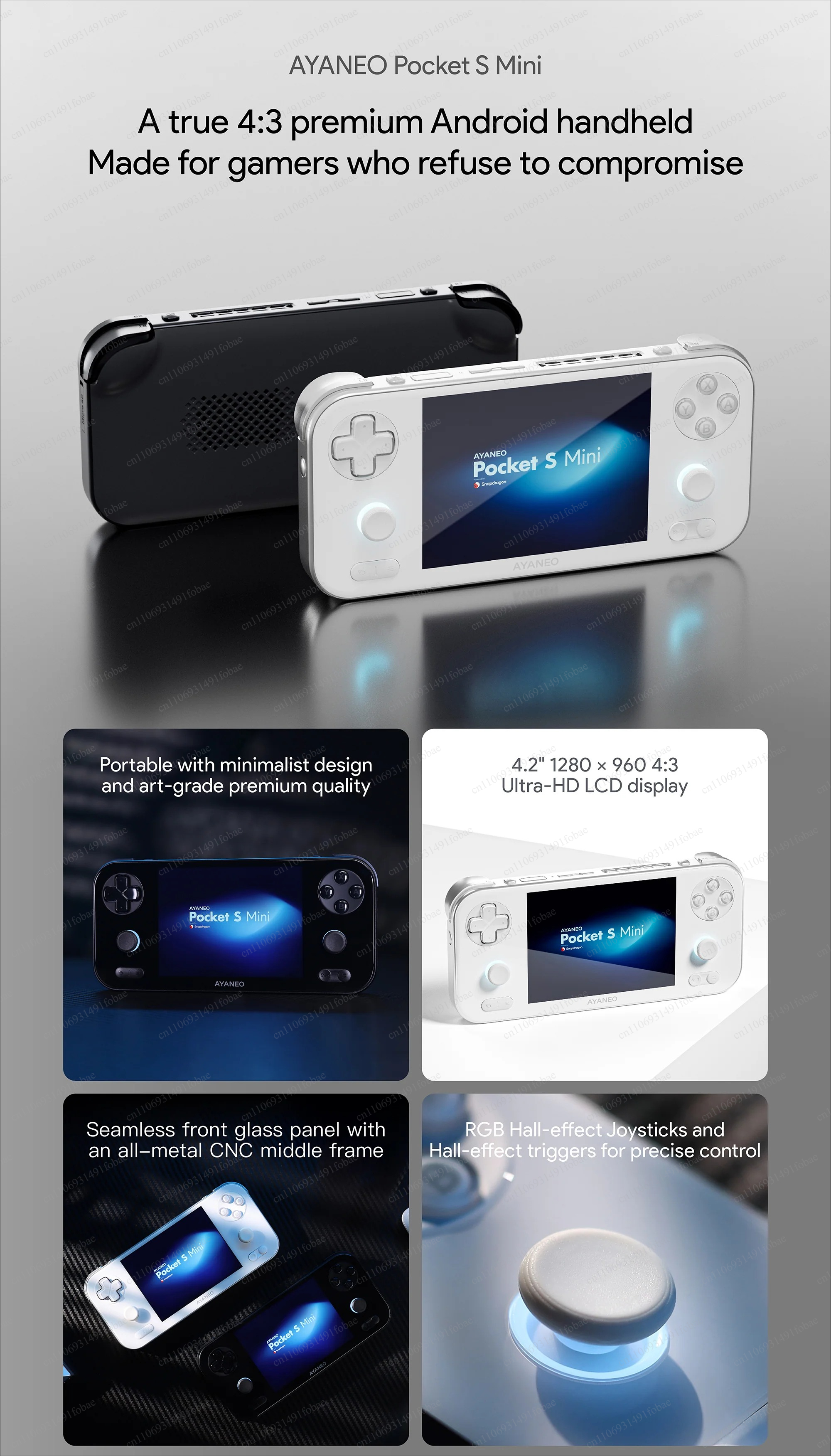 AYANEO Pocket S Mini Retro Han - огляд і ціна Retro Gaming Console Handheld
