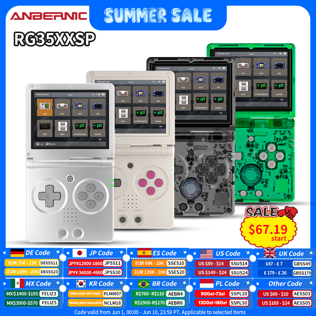 Anbernic RG35XXSP Retro Flip H - огляд і ціна Retro Gaming Qss