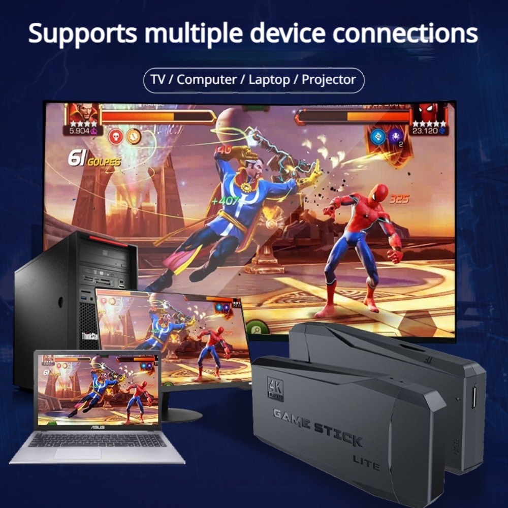 Portable 4K Retro Game Stick C - огляд і ціна Retro Gaming Qss