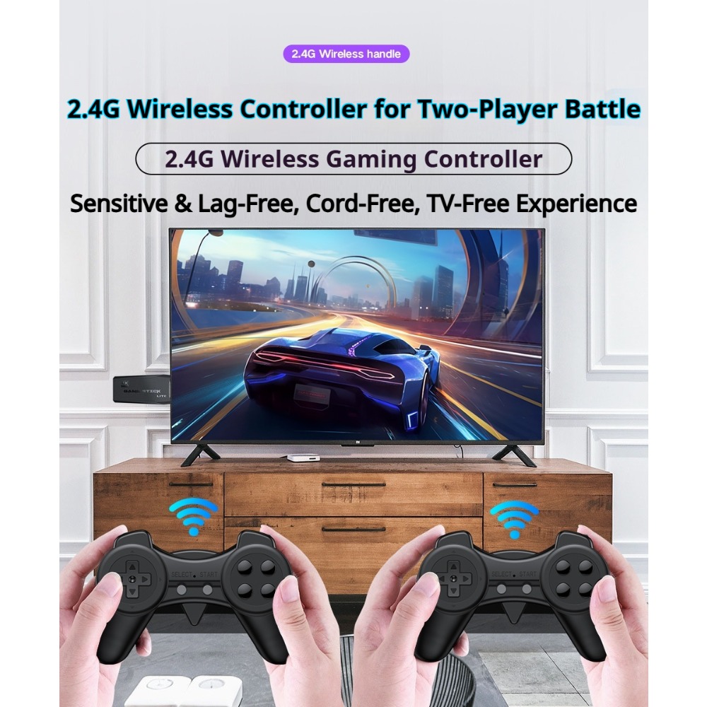 Portable 4K Retro Game Stick C - огляд і ціна Retro Gaming Qss