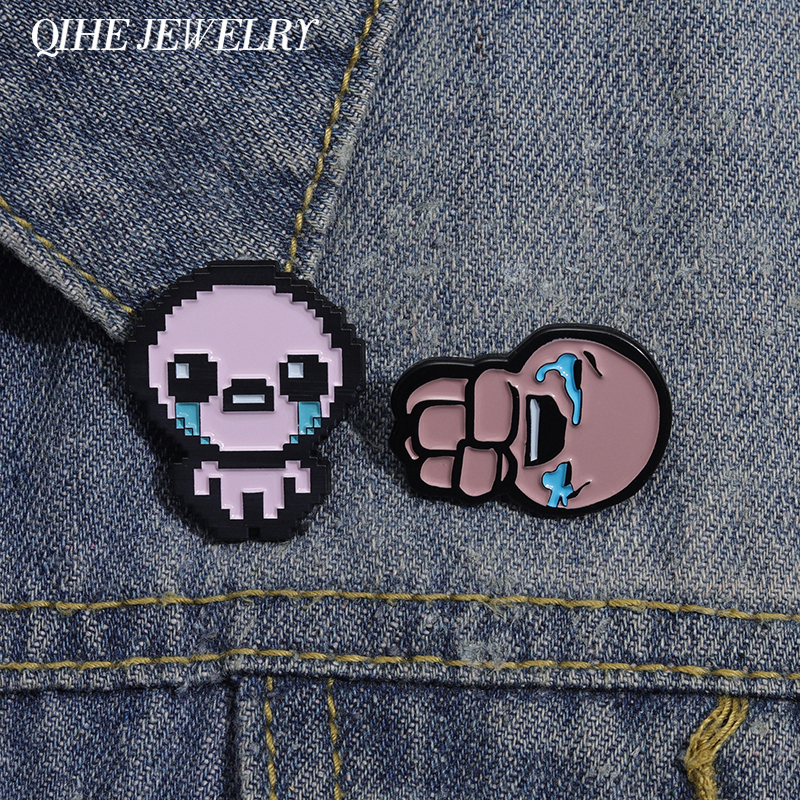 The Binding of Isaac Cry Brooc - огляд і ціна Retro Gaming Gif