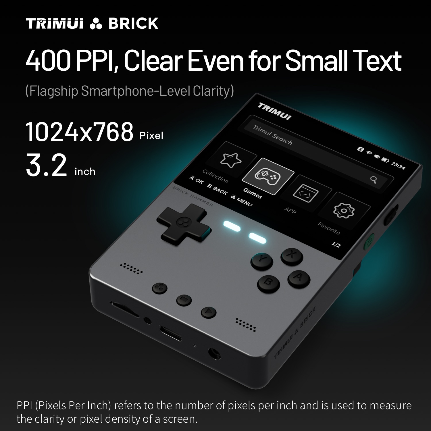TRIMUI BRICK HAMMER Retro Hand - огляд і ціна Retro Gaming Console Handheld