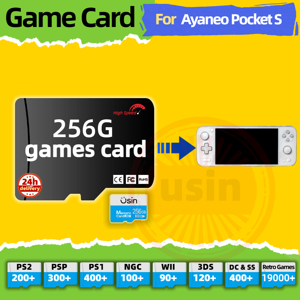 Game Card For Ayaneo Pocket S  - огляд і ціна Retro Gaming Console Handheld