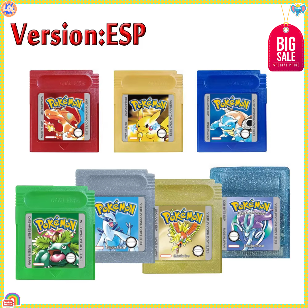 GBC Pokemon 16 Bit Game Cartri - огляд і ціна Retro Gaming Gif