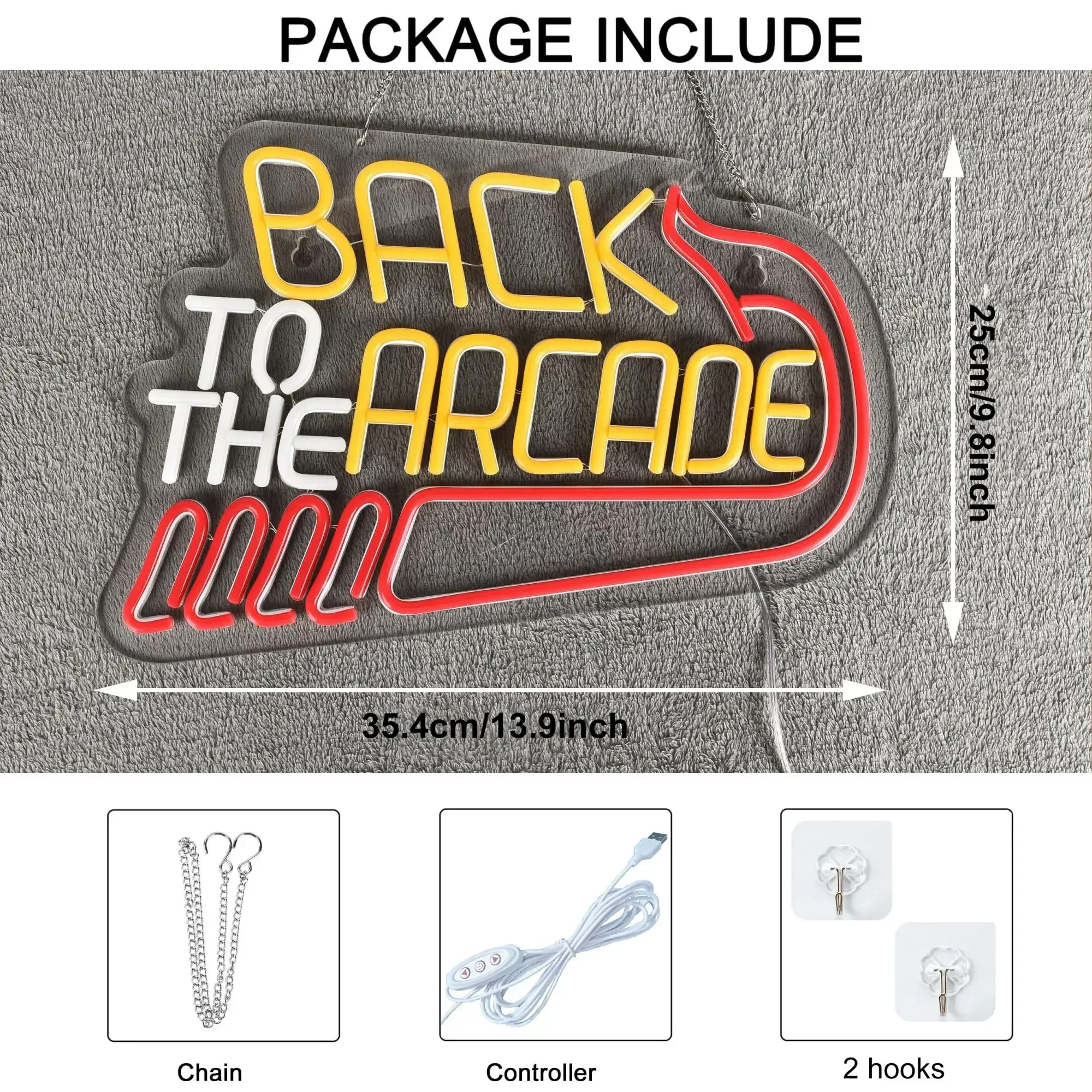 Back to The Arcade Neon Sign R - огляд і ціна Retro Gaming Ideas
