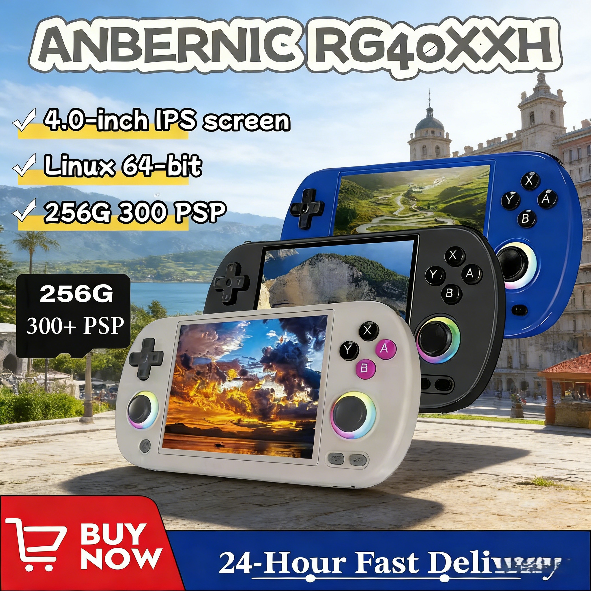 ANBERNIC RG 40XXH RG40XX H Ret - огляд і ціна Retro Gaming Qss